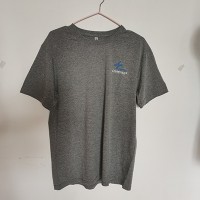 80棉20滌出口庫存麻灰圓領大碼T恤衫